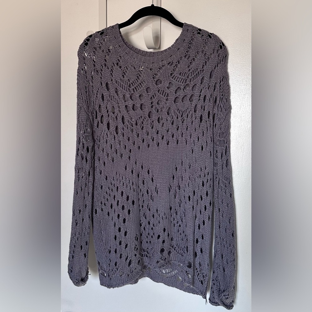 KyeMi Purple Gray Sweater